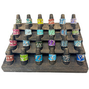 Patina Engraved Copper Ring Pre-Pack with Display