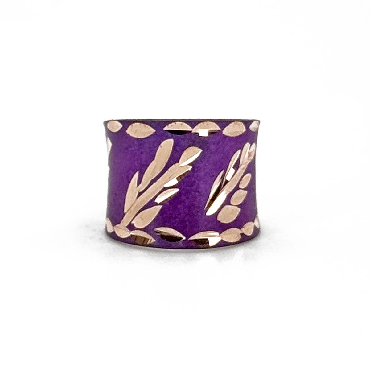 Patina Magenta Vine Ring