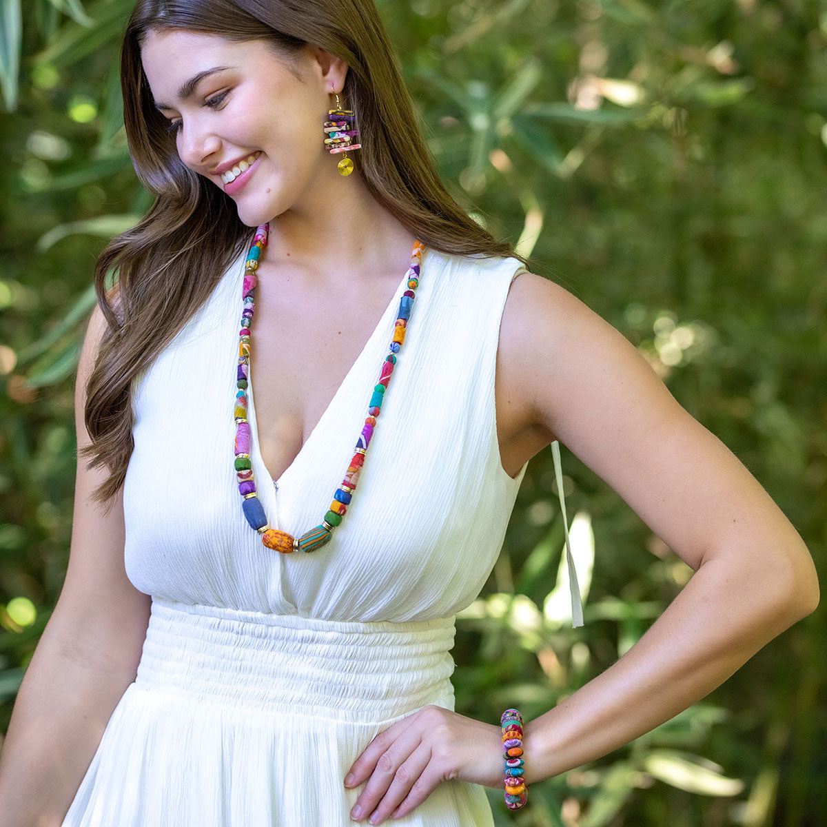 Aasha Collection - Recycled Sari Jewelry