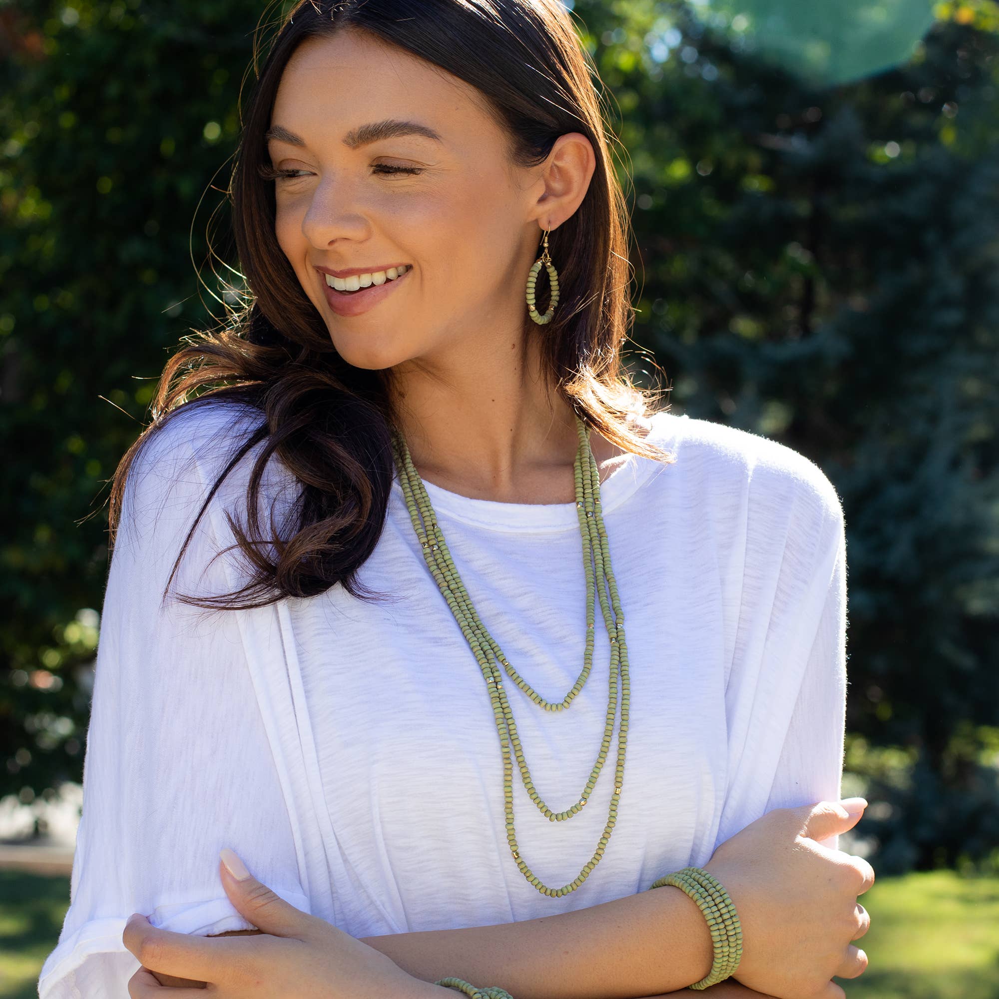 Chromatic Hues Long Necklace Prepack With Display