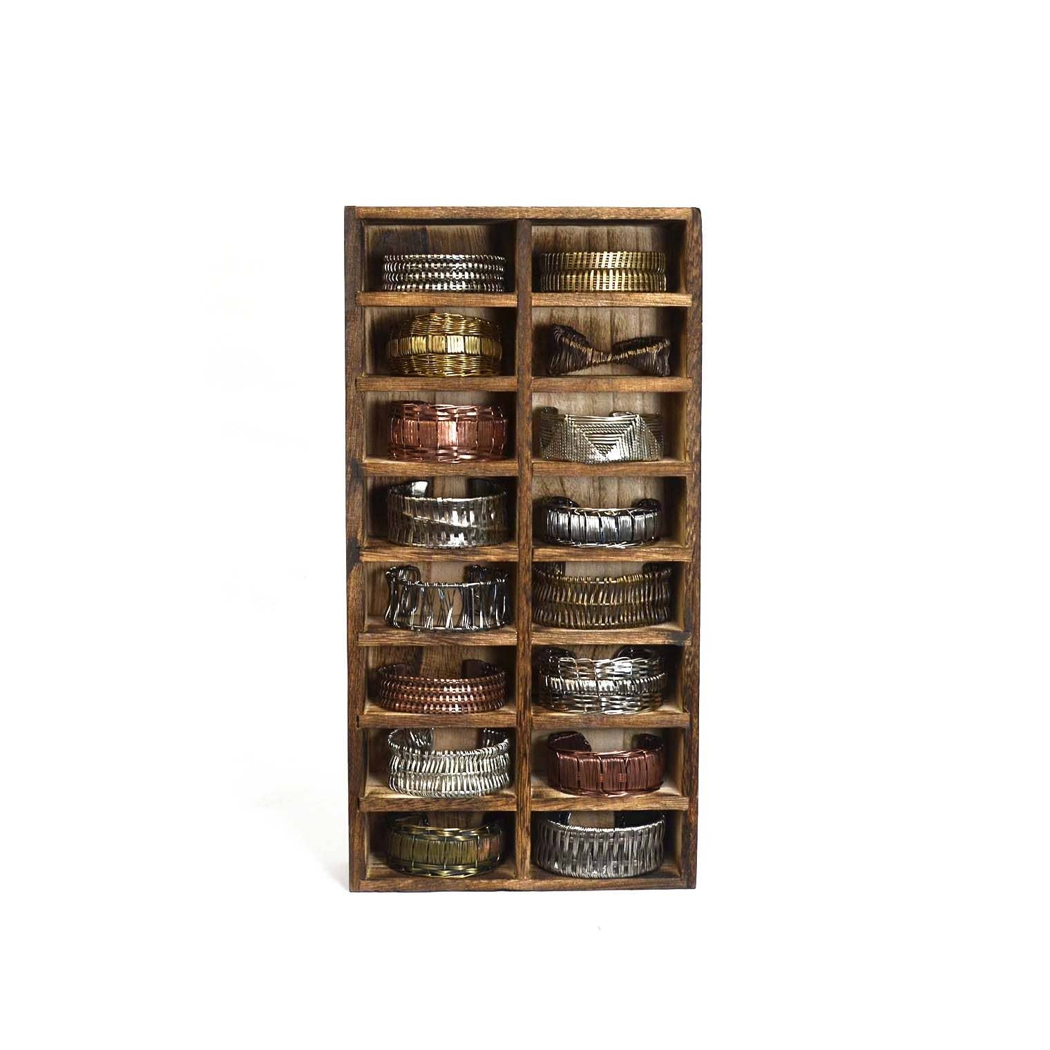 Basketweave 16 Assorted Cuffs Without Display