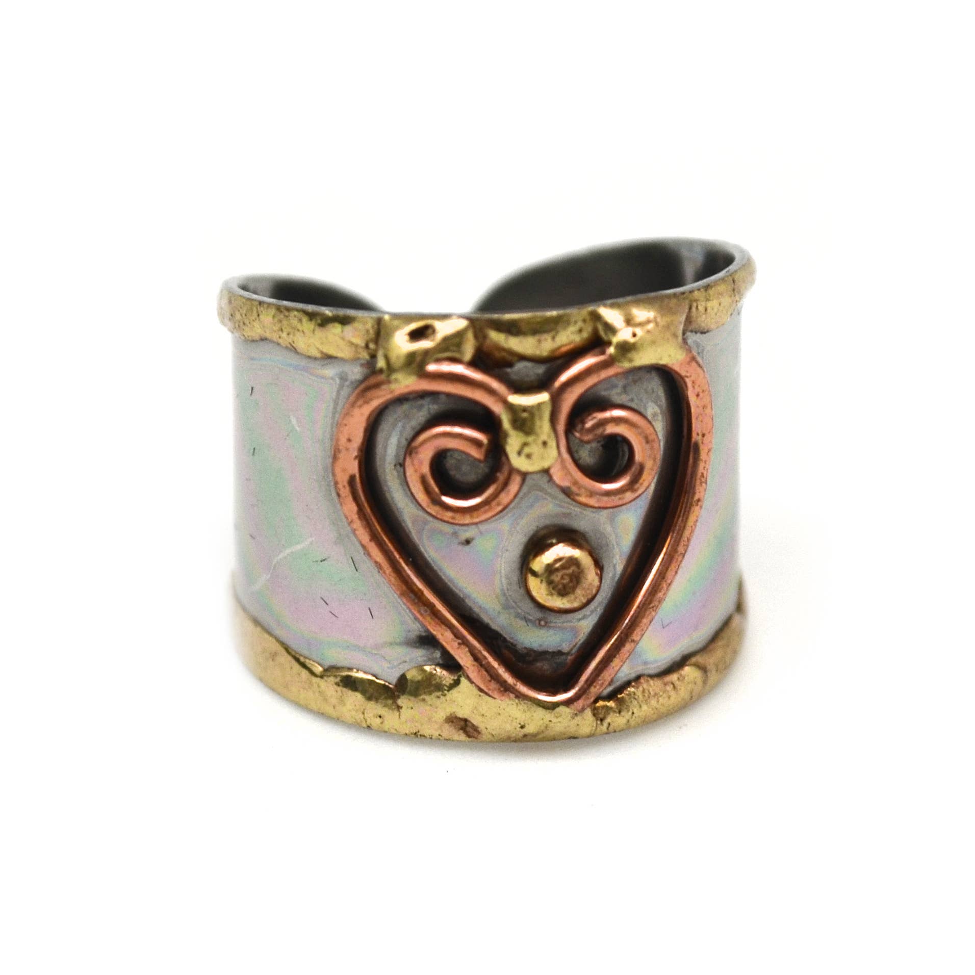Mixed Metal Cuff Ring