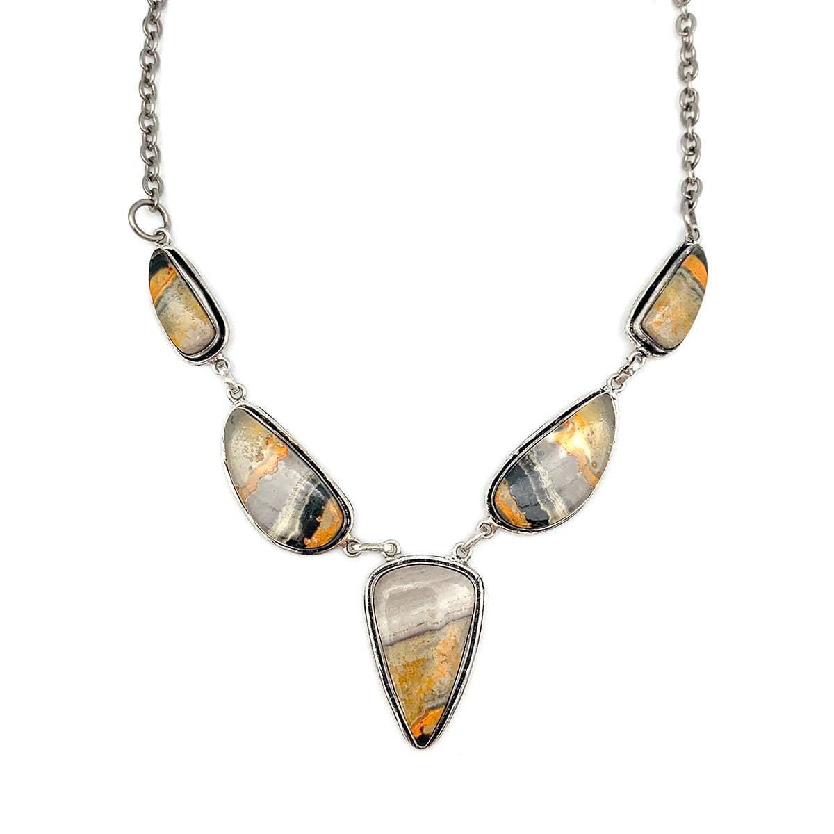 Handcrafted Semiprecious Stone Necklace -Bumblebee Jasper