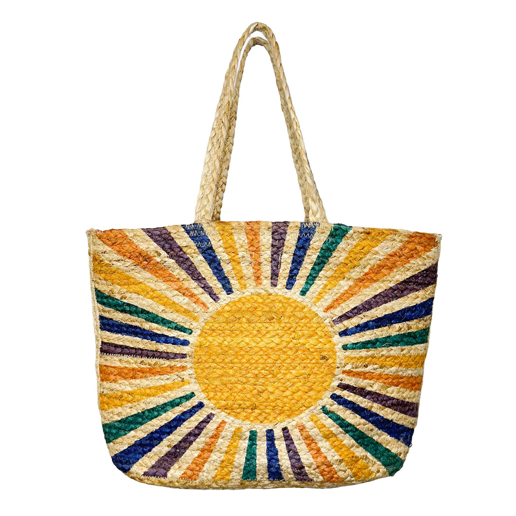 Capri Jute Bag with Tropical Prints