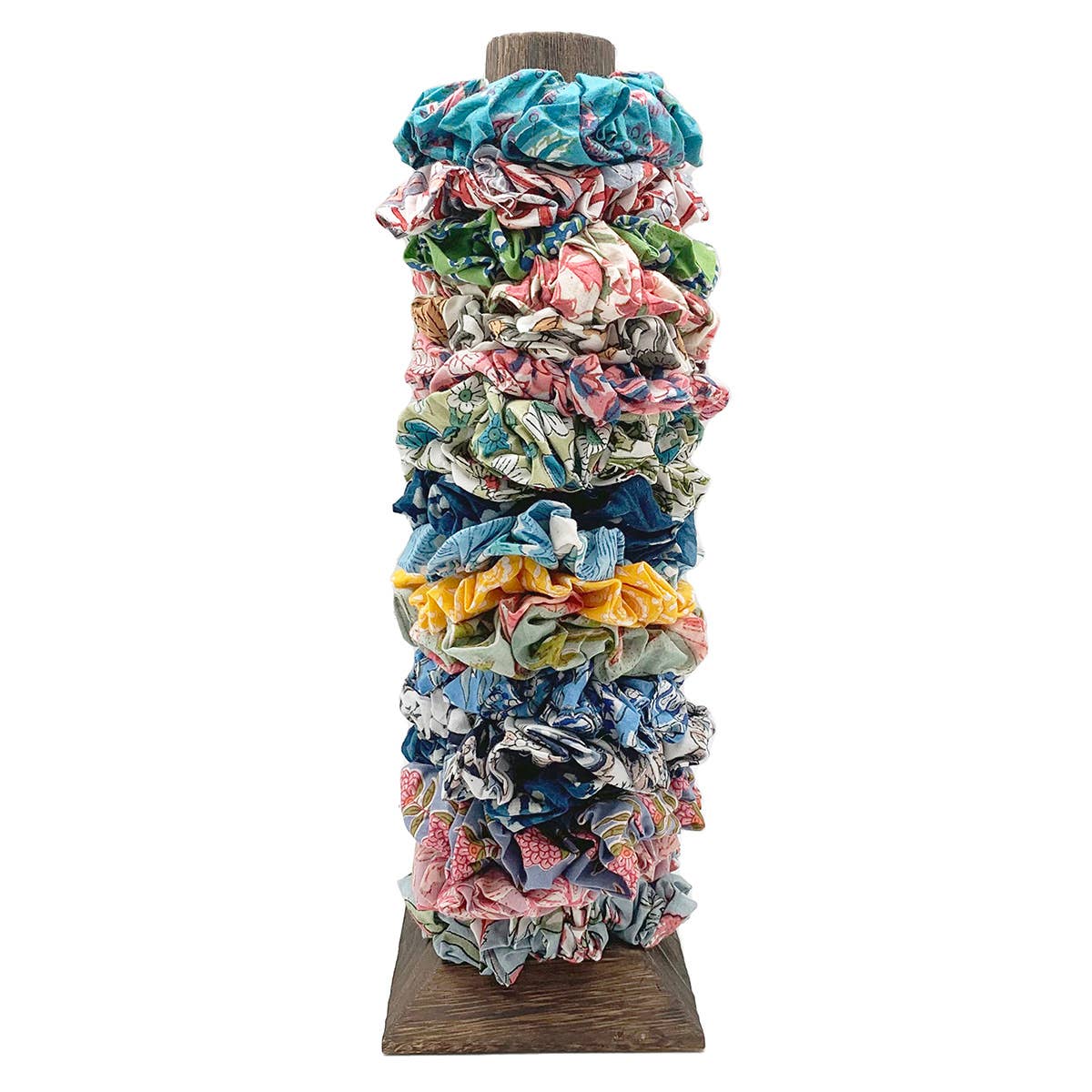 Block Printed Hair Accessories - Medium Scrunchies Prepack