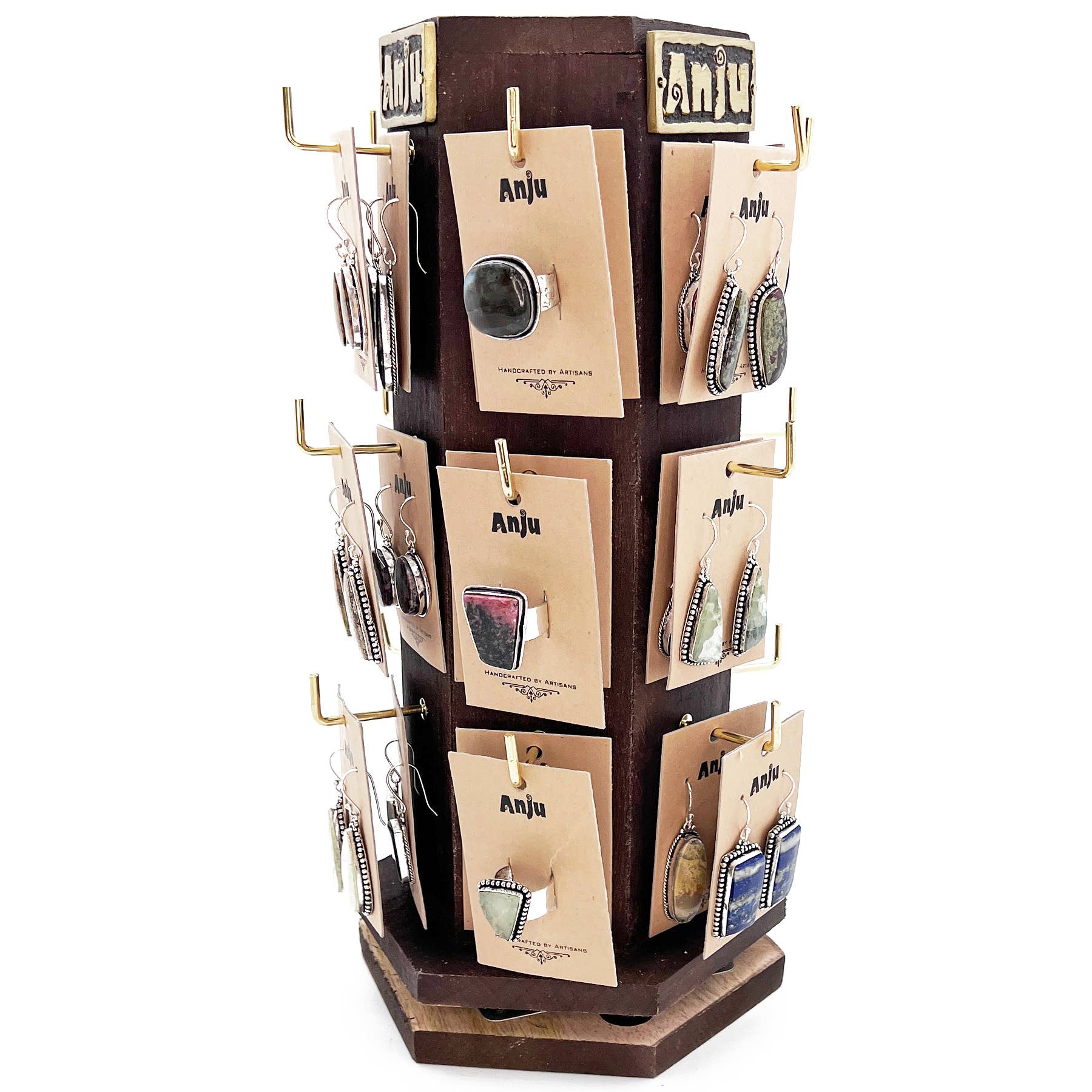 Kashi Semiprecious Stones Large Jewelry Spinner Prepack