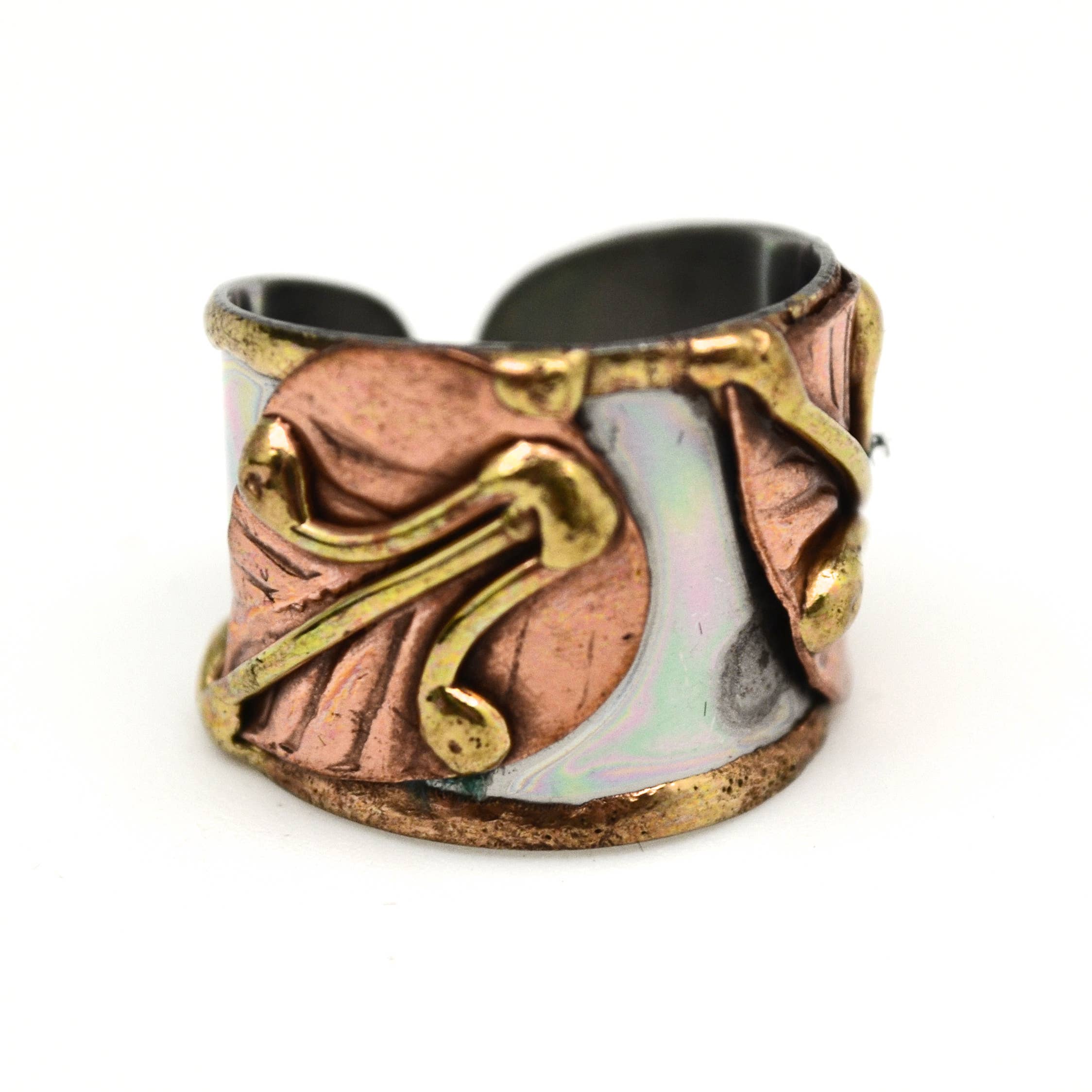 Mixed Metal Cuff Ring