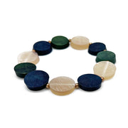 Omala Misty Greens - Stretch Bracelet with Small Circles