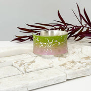 Handcrafted Green & Pink Sun Patina Bracelet