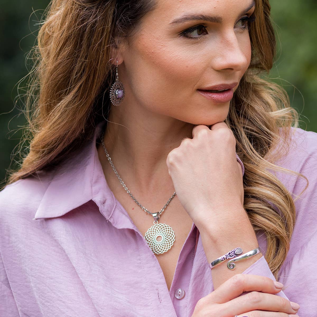 Tanvi Collection Necklace Prepack - 12 Silver and Display