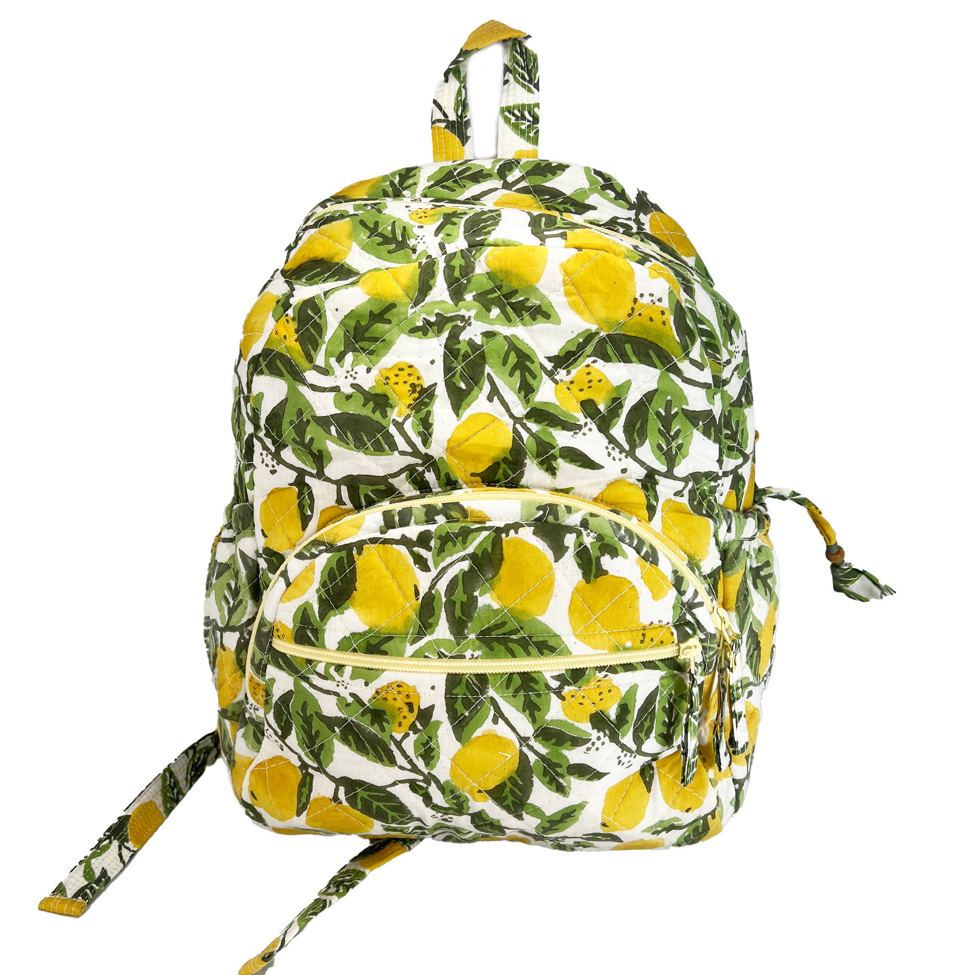 Lemon Grove Block Printed Backpack