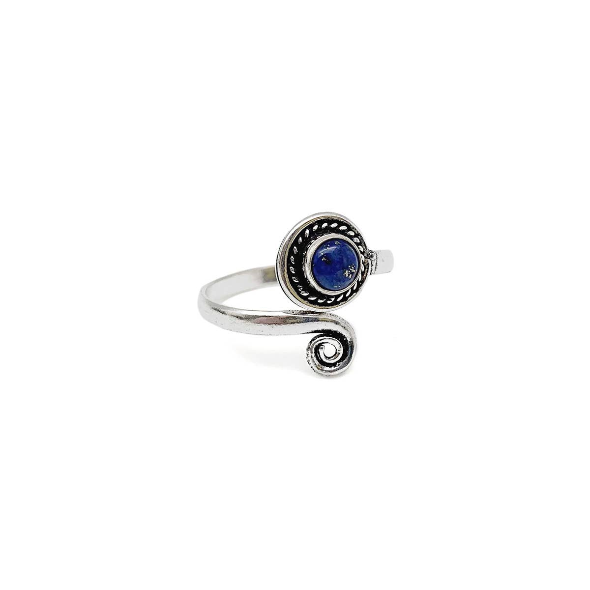 Tanvi Collection Ring - Silver with Lapis