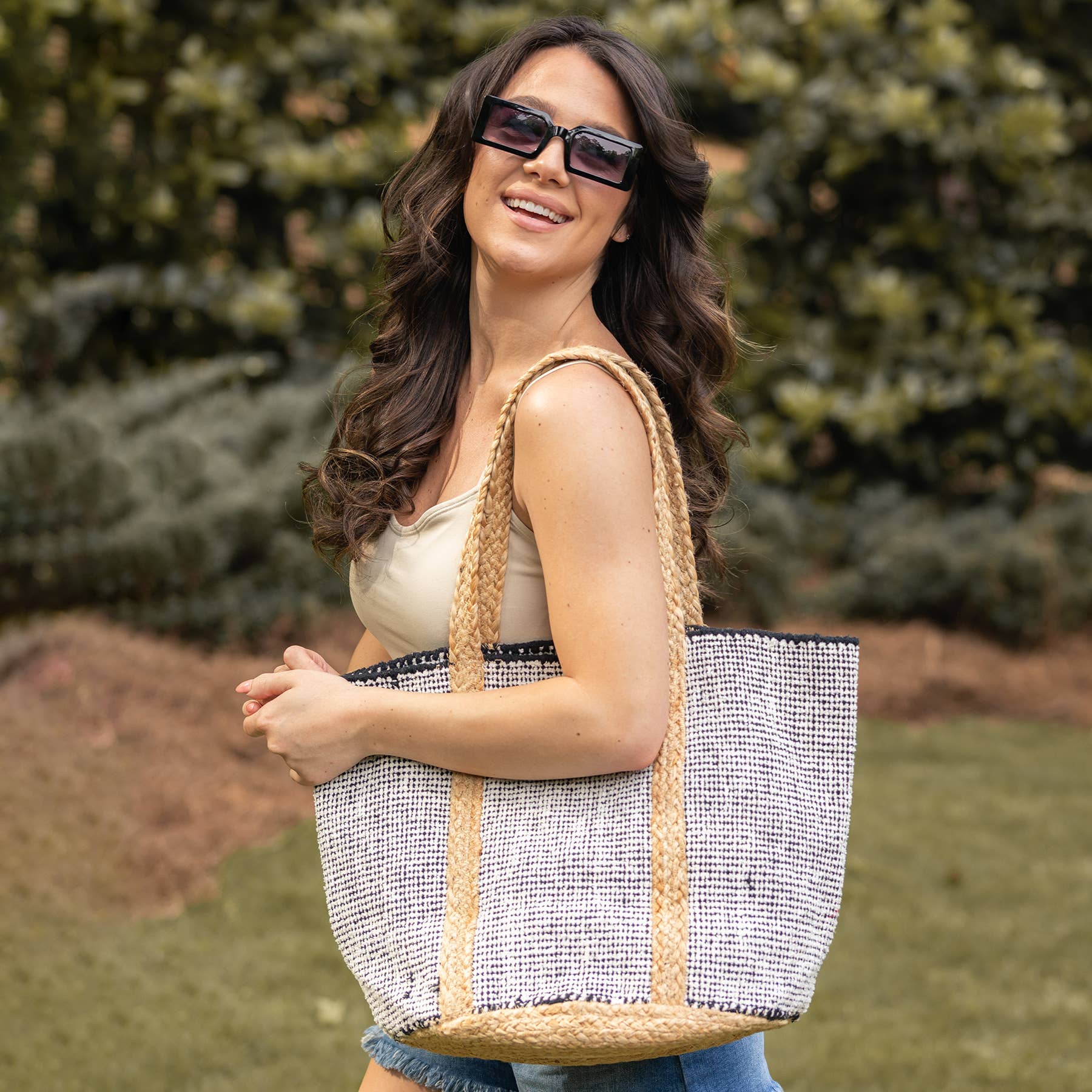 Isla Cotton and Jute Durable Everyday Tote
