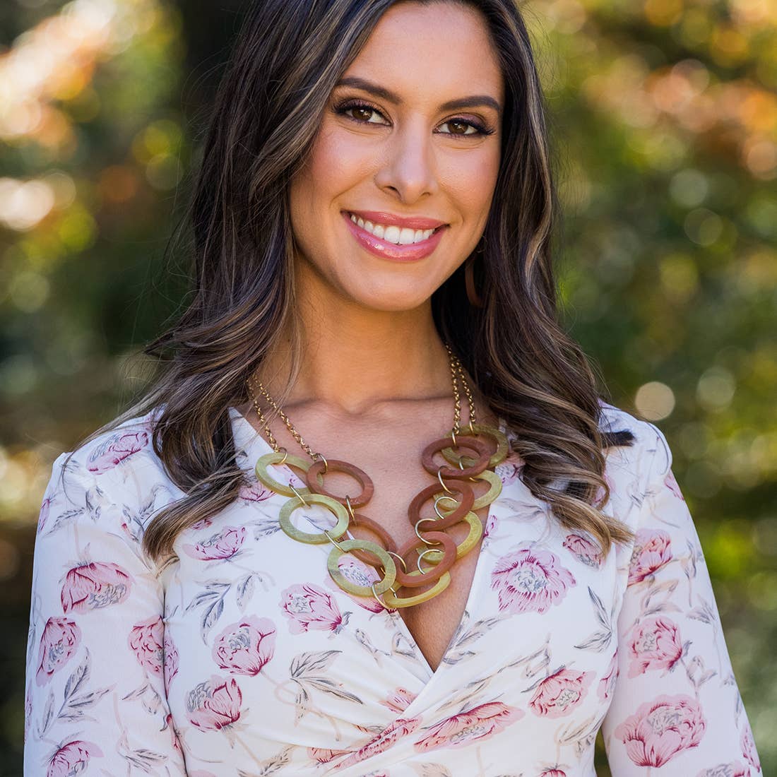 Omala Citrus Sunshine Collection Necklace - Large Rings