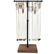 16 Tear Drop Faceted Stone Necklace Pre-Pack (No Display)