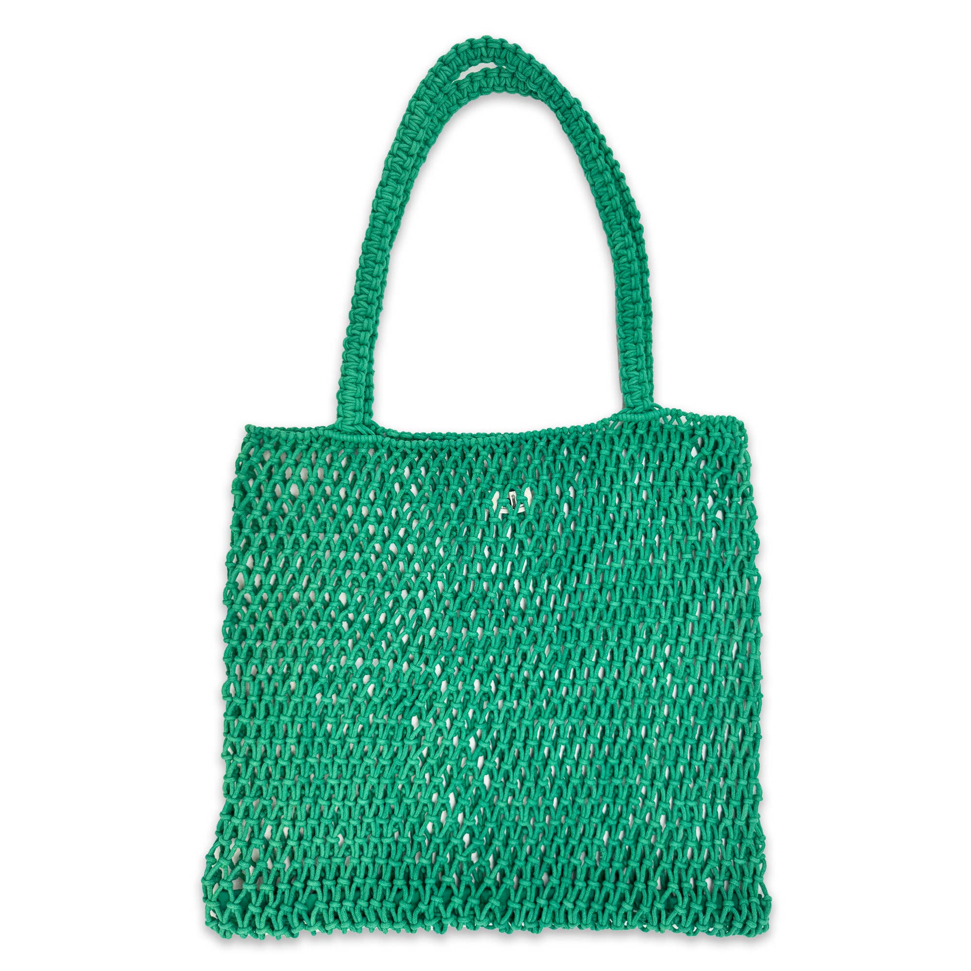 Maui Tote - Green Woven Cotton Market Bag
