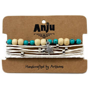 Weave & Wander White Sands Trio Bracelet Set