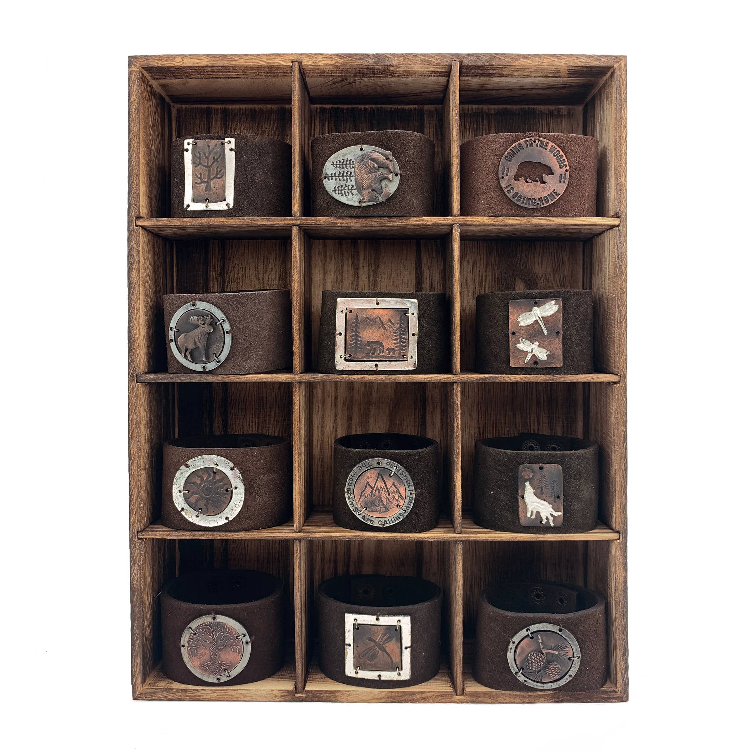 Artisan Nature Prepack: 12-Piece Leather Cuff no Display Set
