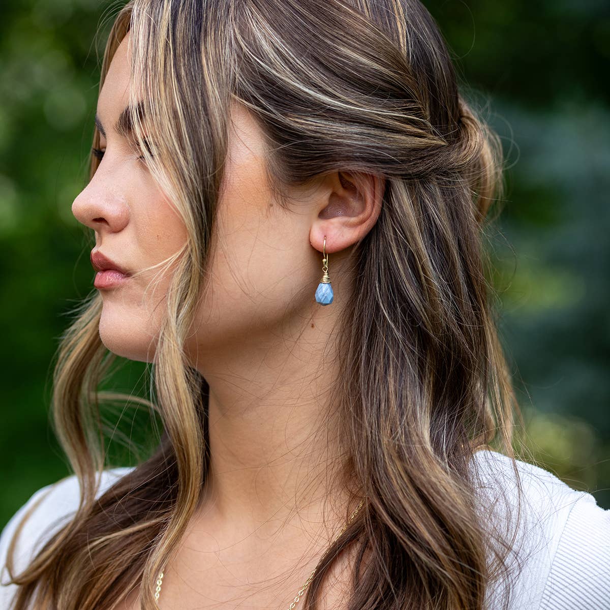 32 Tear-Drop Semi-Precious Stone Earrings Prepack