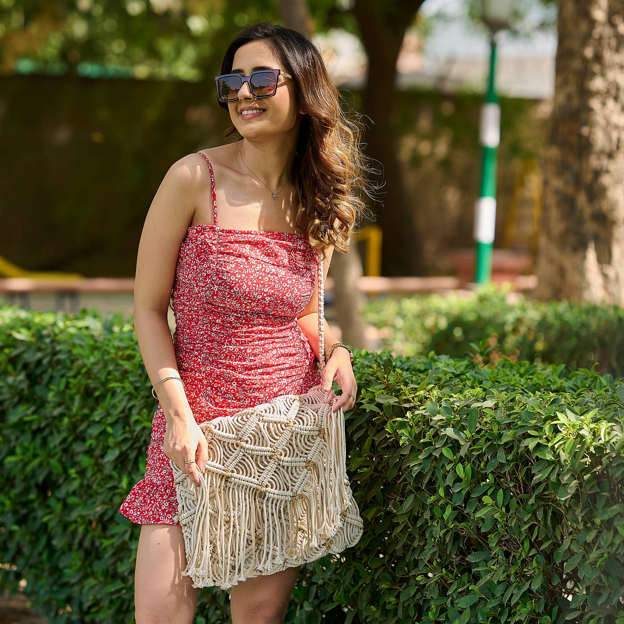 Elisa Macramé Envelope Crossbody Bag