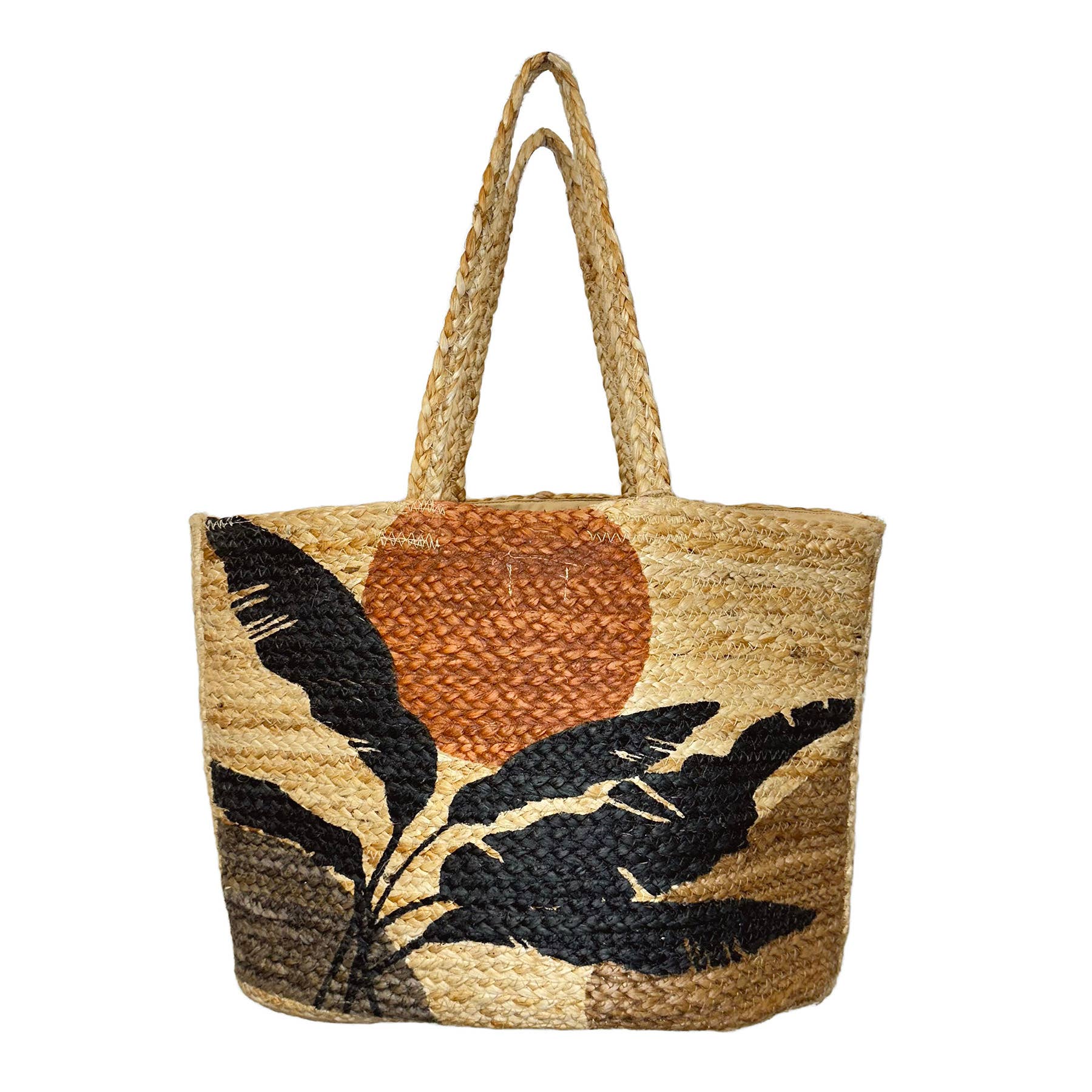 Capri Jute Bag with Tropical Prints