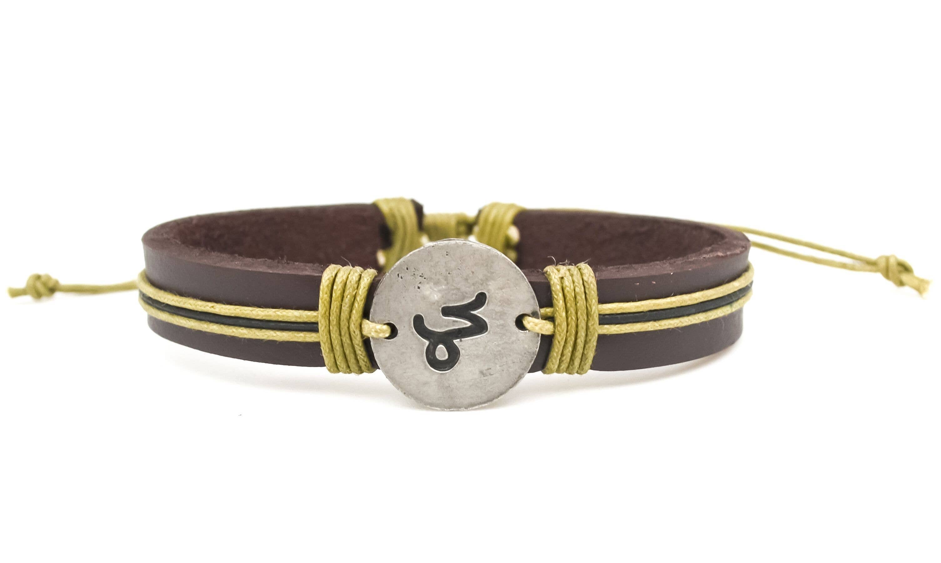 Zodiac Pewter Capricorn Glyph Bracelet