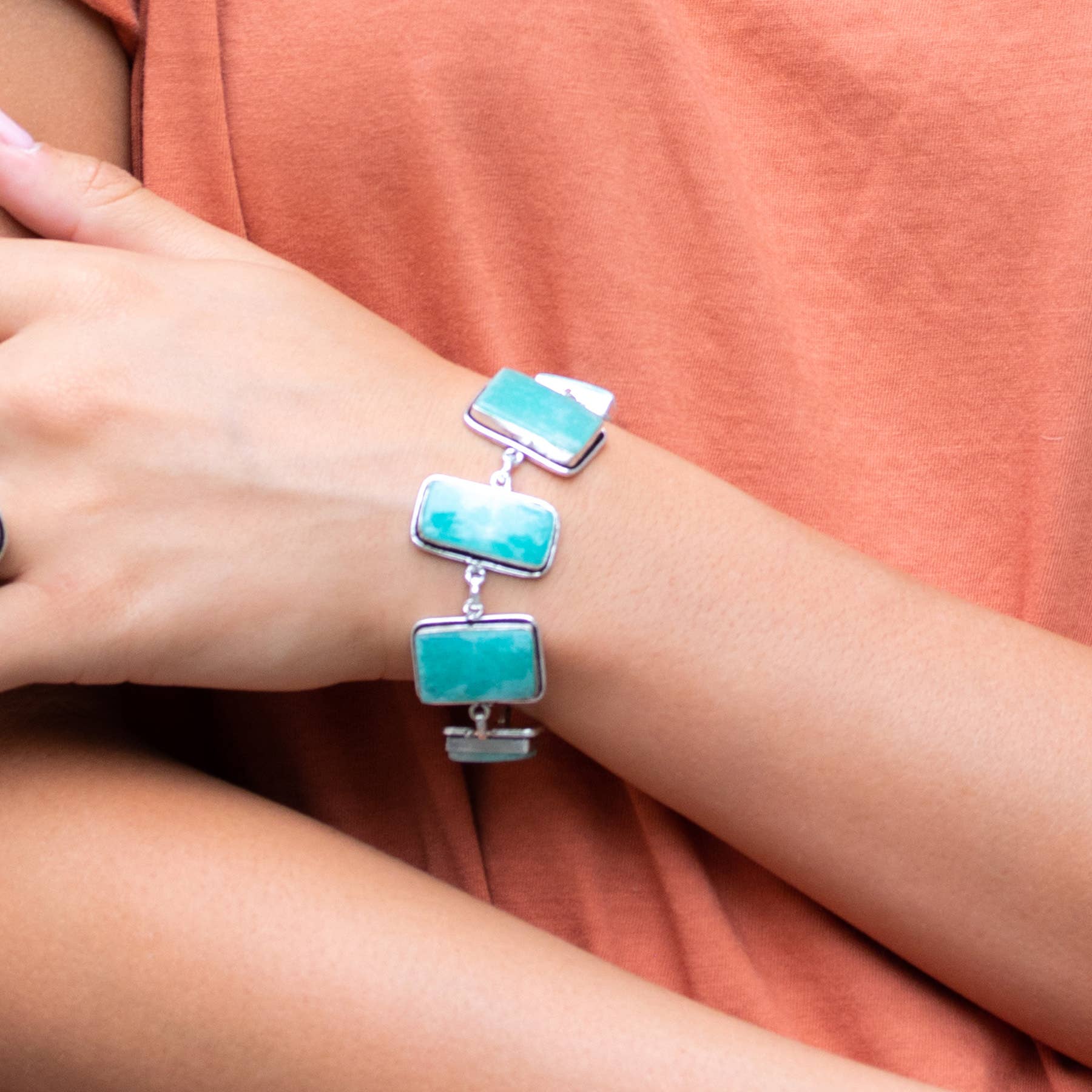 Kashi Semiprecious Stone Link Bracelets Prepack (w Display)