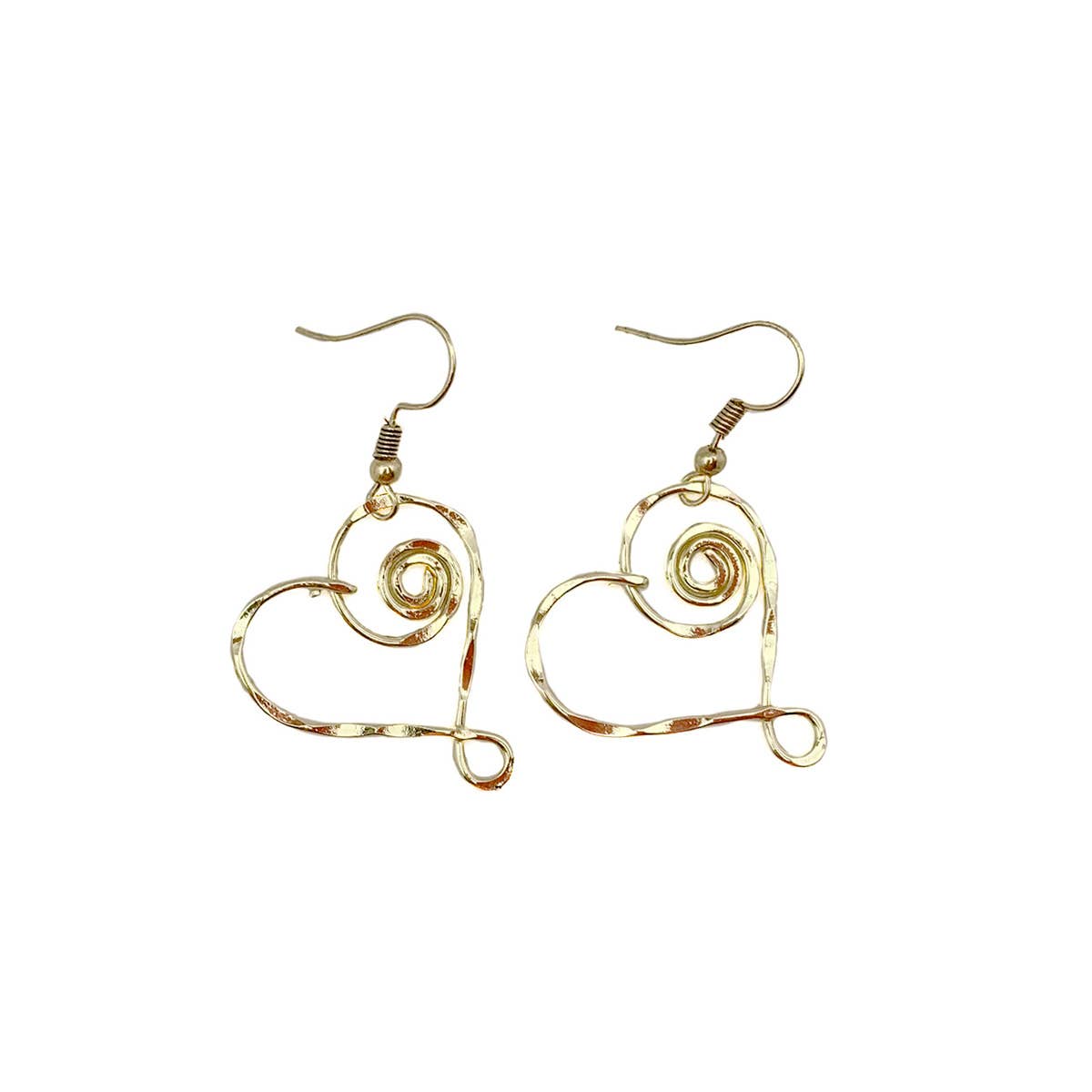 Gold Plated Earrings - Smaller Size Heart