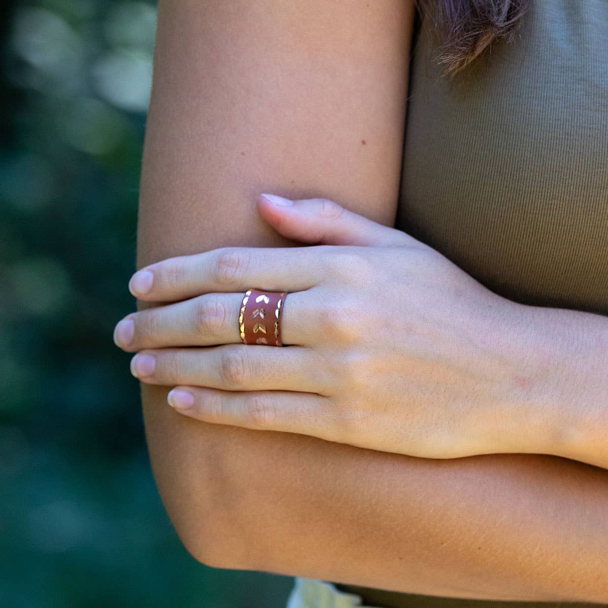 Patina Engraved Copper Ring Pre-Pack