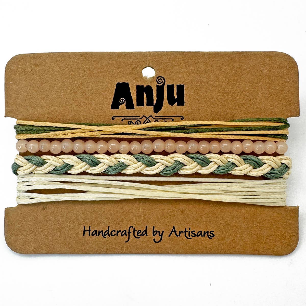 Weave & Wander Blush & Green Harmony 4 Piece Set