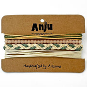 Weave & Wander Blush & Green Harmony 4 Piece Set