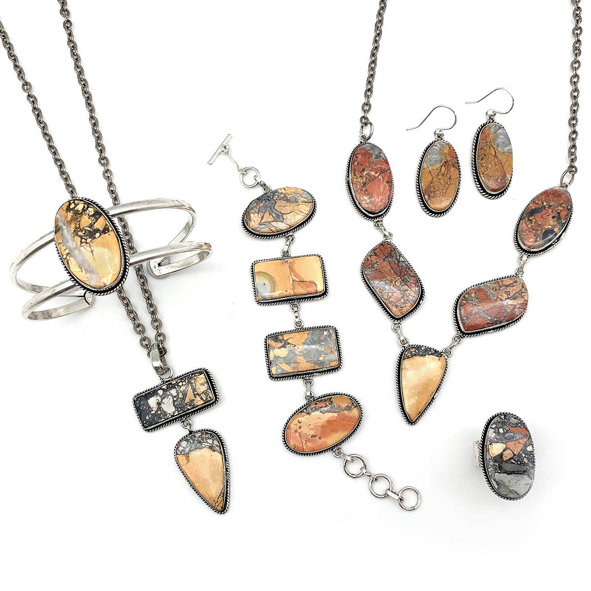 Handcrafted Semiprecious Stone Necklace - Maligano Jasper