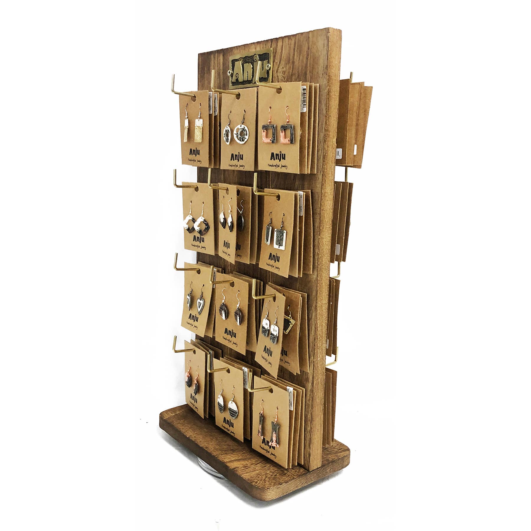 Pewter Earrings Prepack - 96 Earrings and Wooden Display