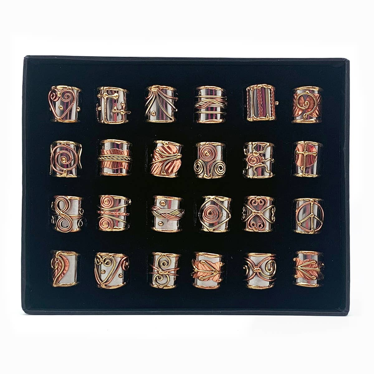 Mixed Metal Cuff Rings Prepack - 24 Rings (no display)