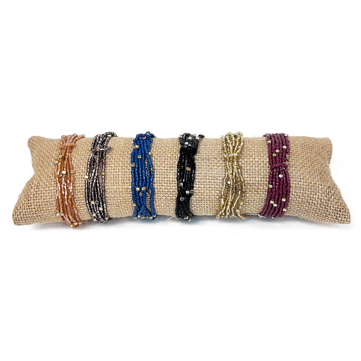 Seed Bead Bracelet Prepack - 6 Stretchy Bracelets