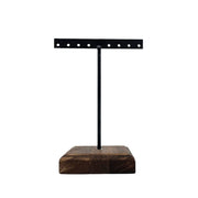 Metal and Wood Earring Display - 6" Tall