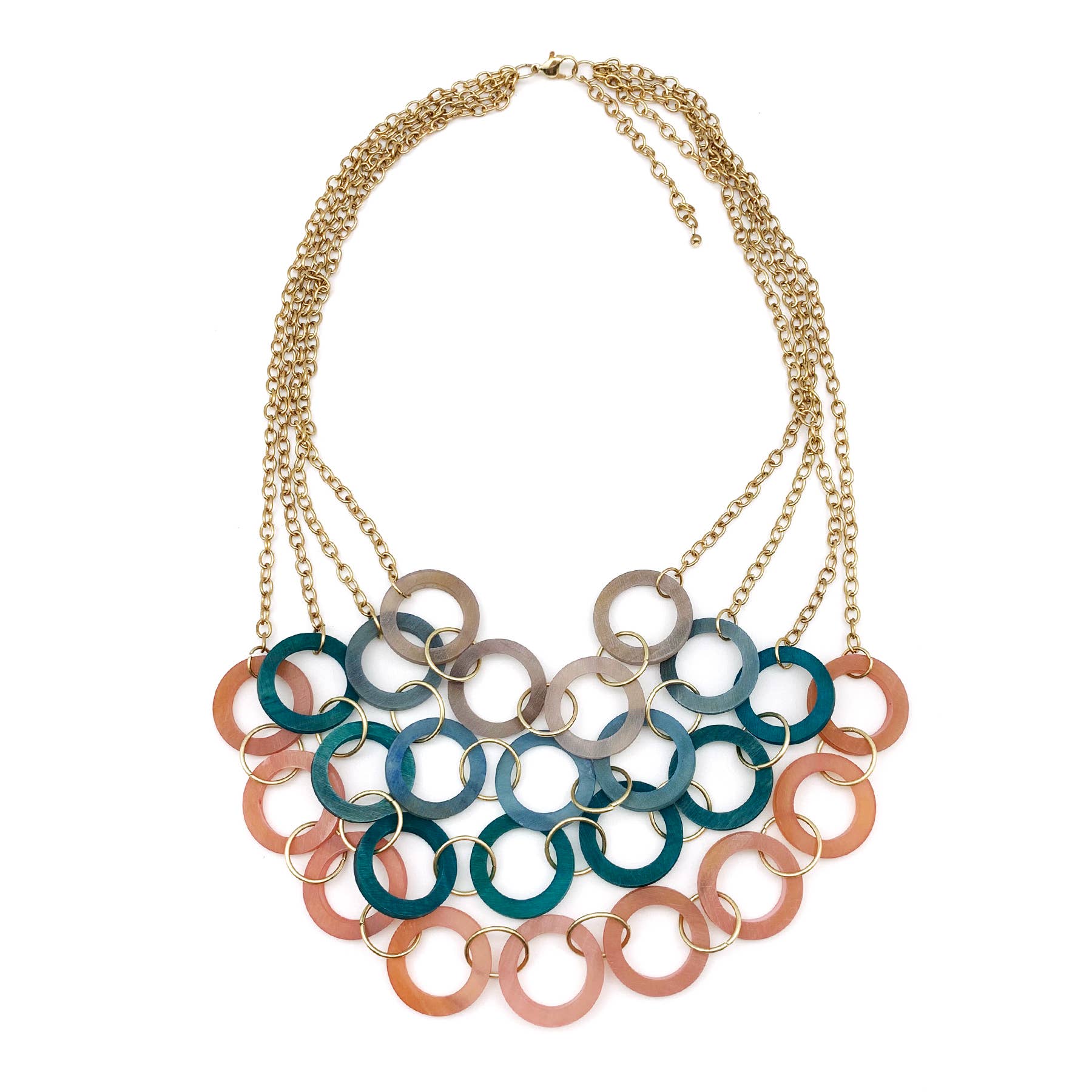 Omala Wildberry Collection - Layered Rings Necklace