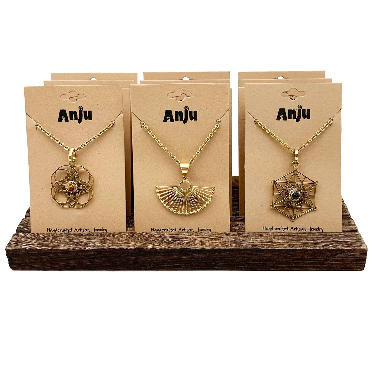 Tanvi Collection Necklace Prepack - 12 Gold and Display