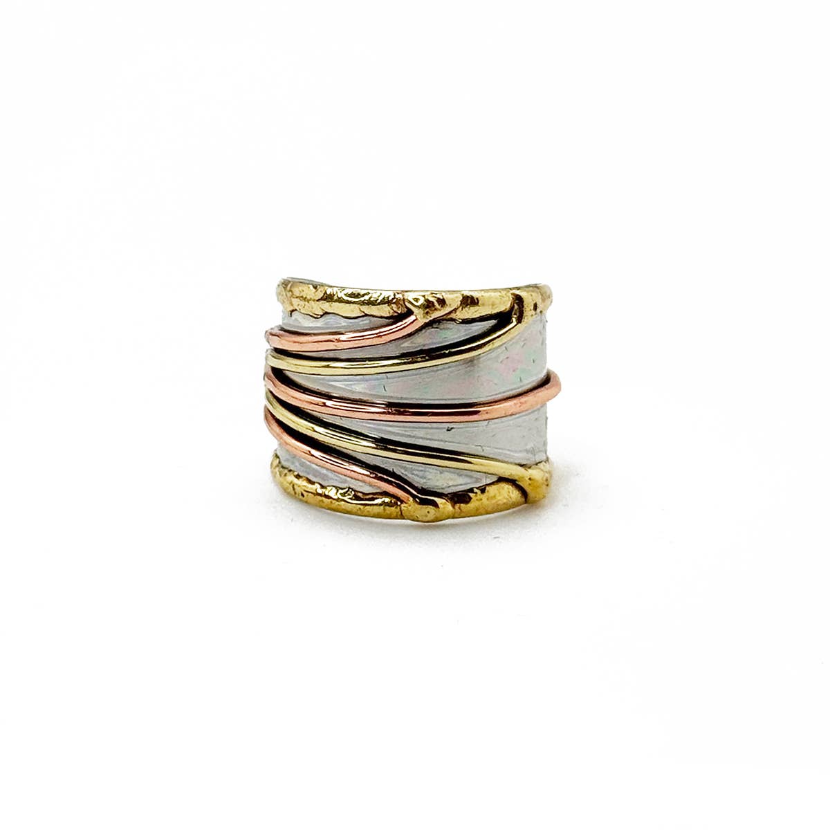 Handcrafted Mixed Metal Wires Ring