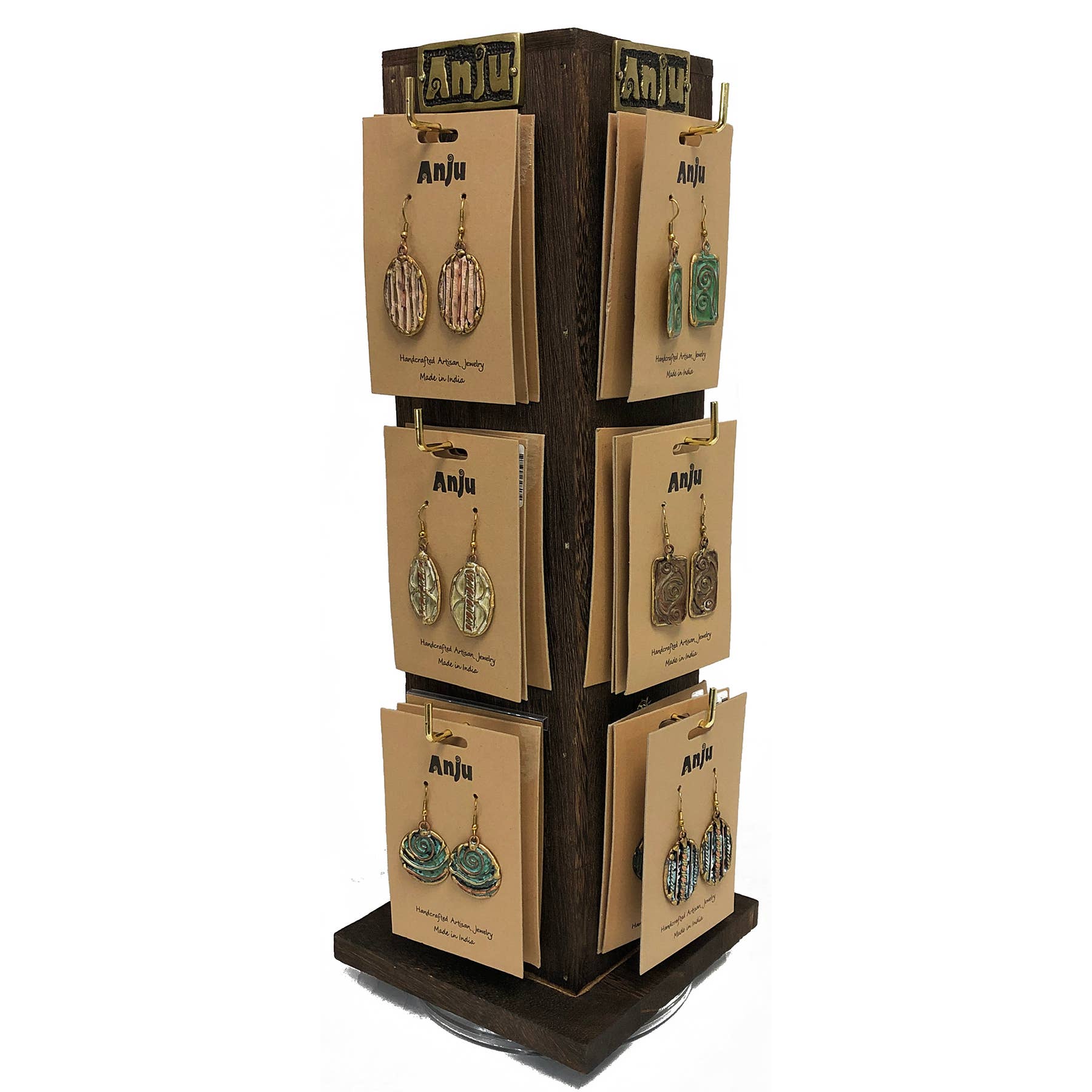 24 Brass Patina Earrings Prepack (no Display included)