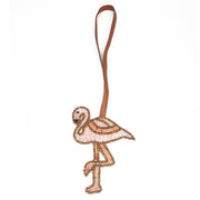 Seed Bead Flamingo Bag Charm