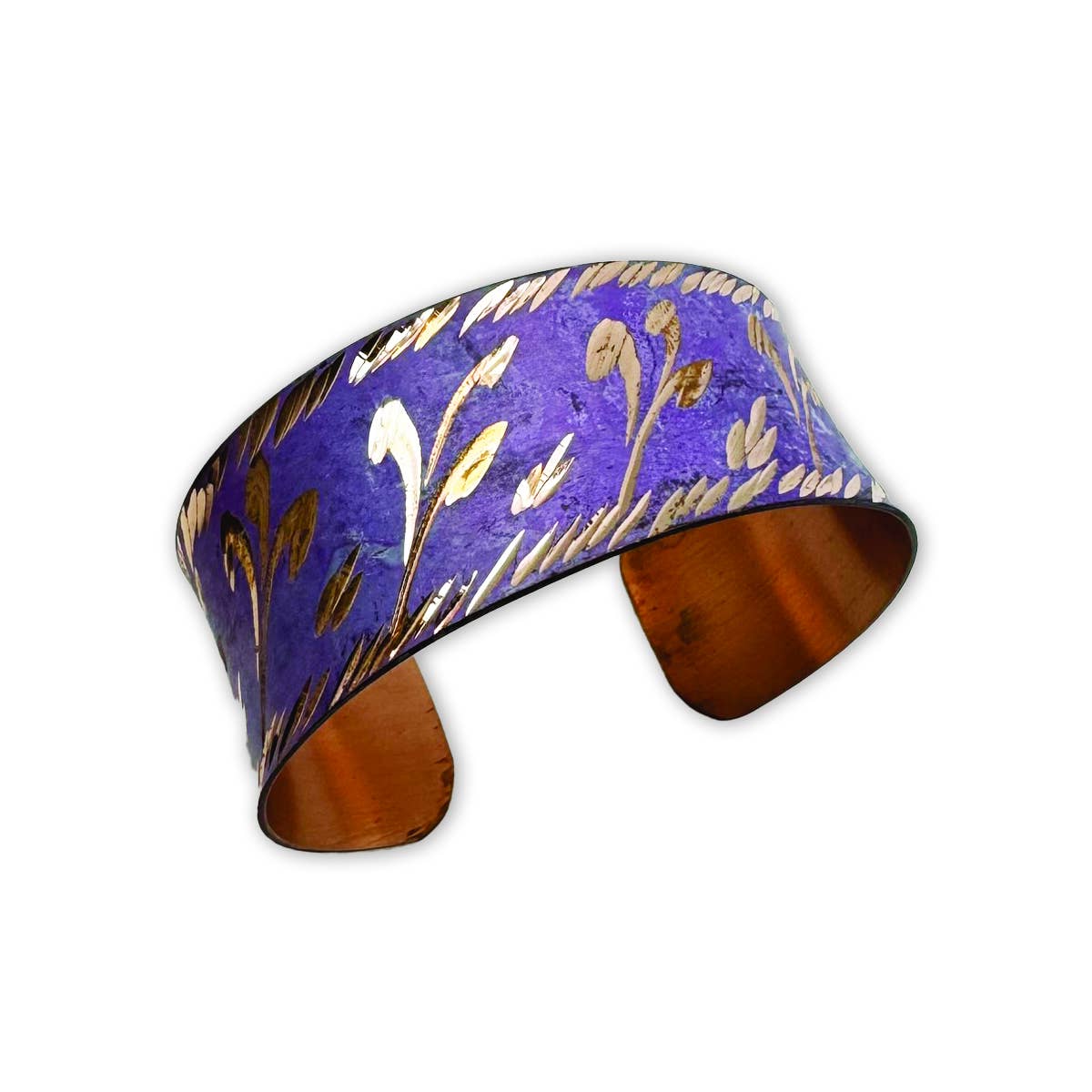 Patina Periwinkle Bloom Cuff