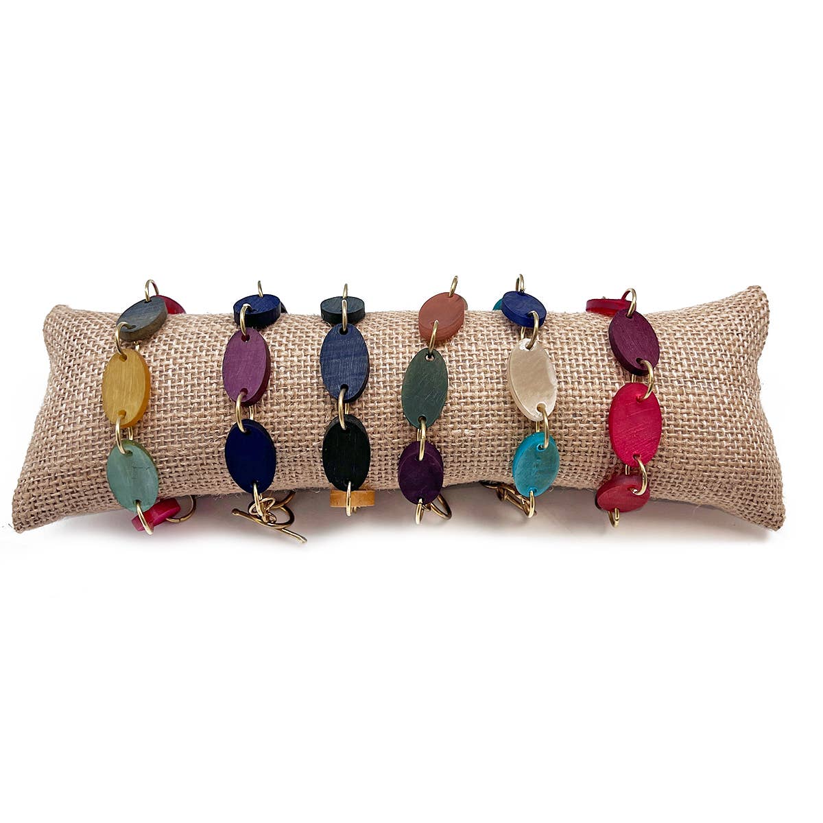 6 Omala Oval Link Bracelets with Display