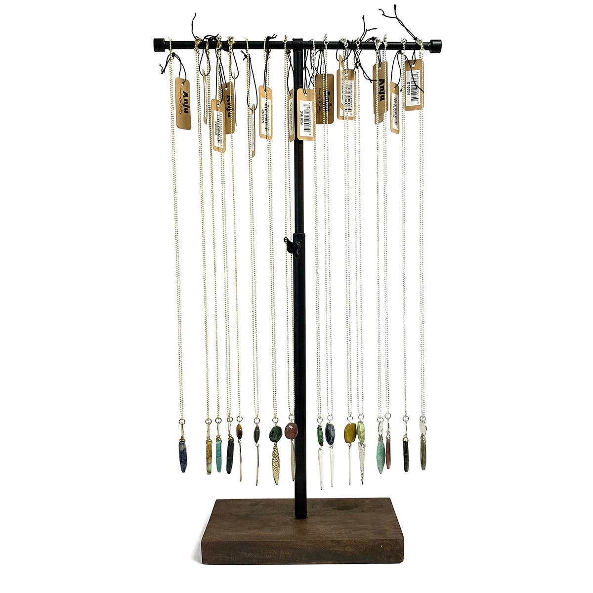 Akriti Metal and Stone Pendant Necklace Prepack (no Display)