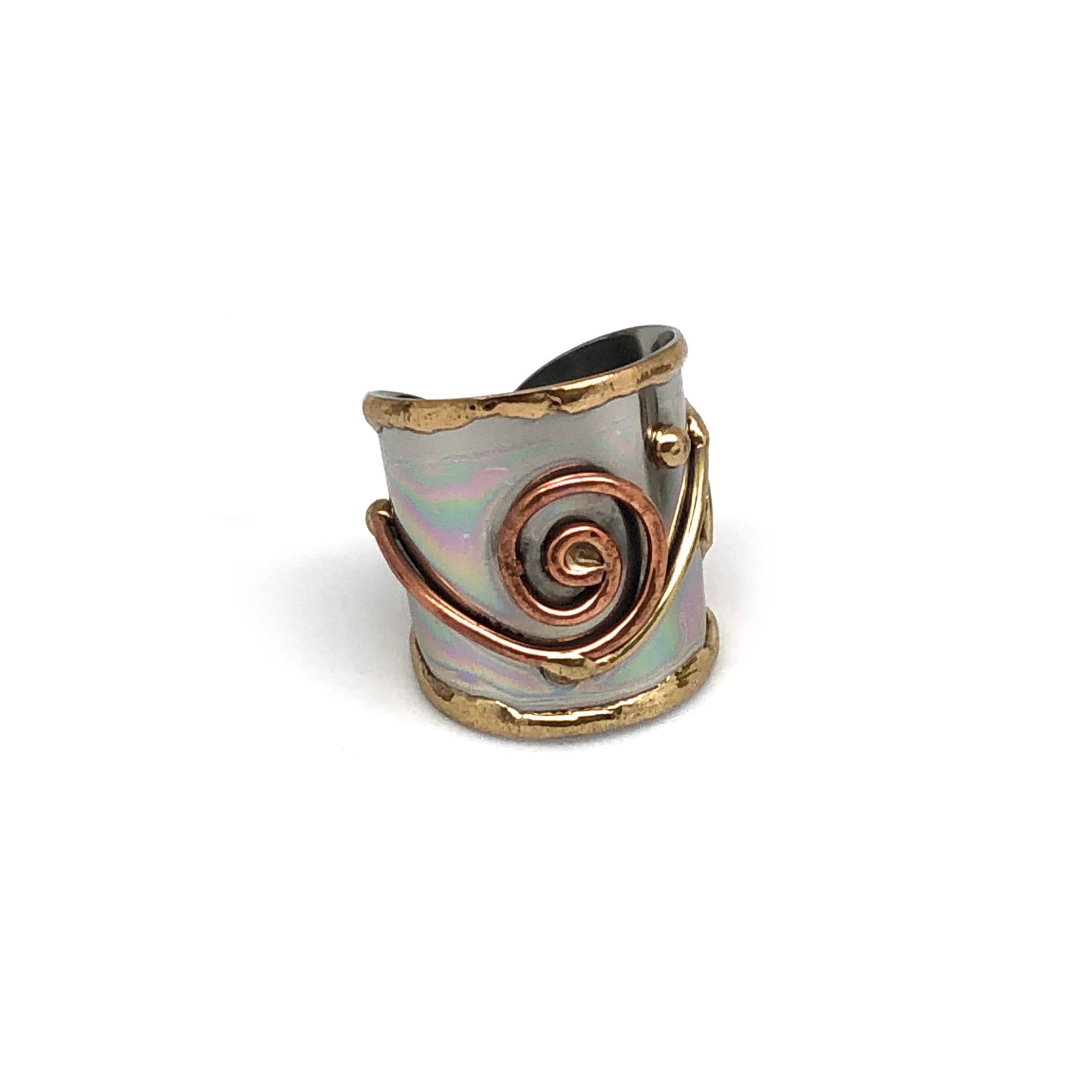 Mixed Metal Cuff Ring