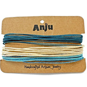 Weave & Wander Marine Layered Bracelet Trio Set