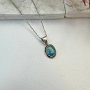 Handcrafted Semiprecious Small Stone Necklace - Apatite