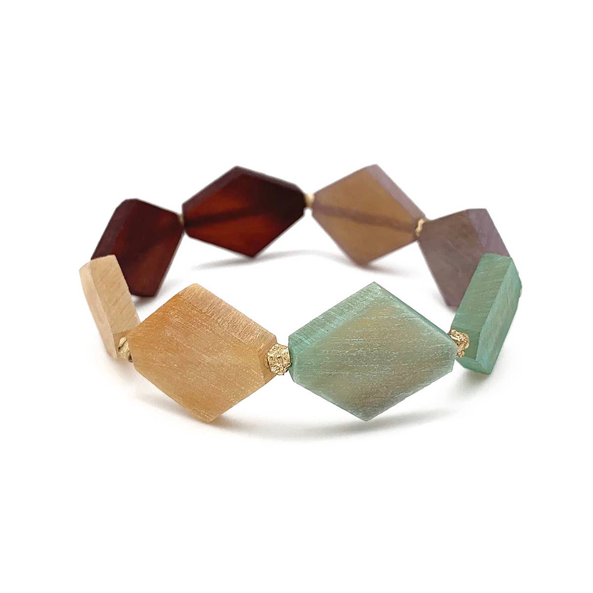 Omala Natural Beige Collection Diamond Beads Bracelet