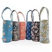 Block Printed Cotton Quilted Wine Bags - Pack of 6 Assorted