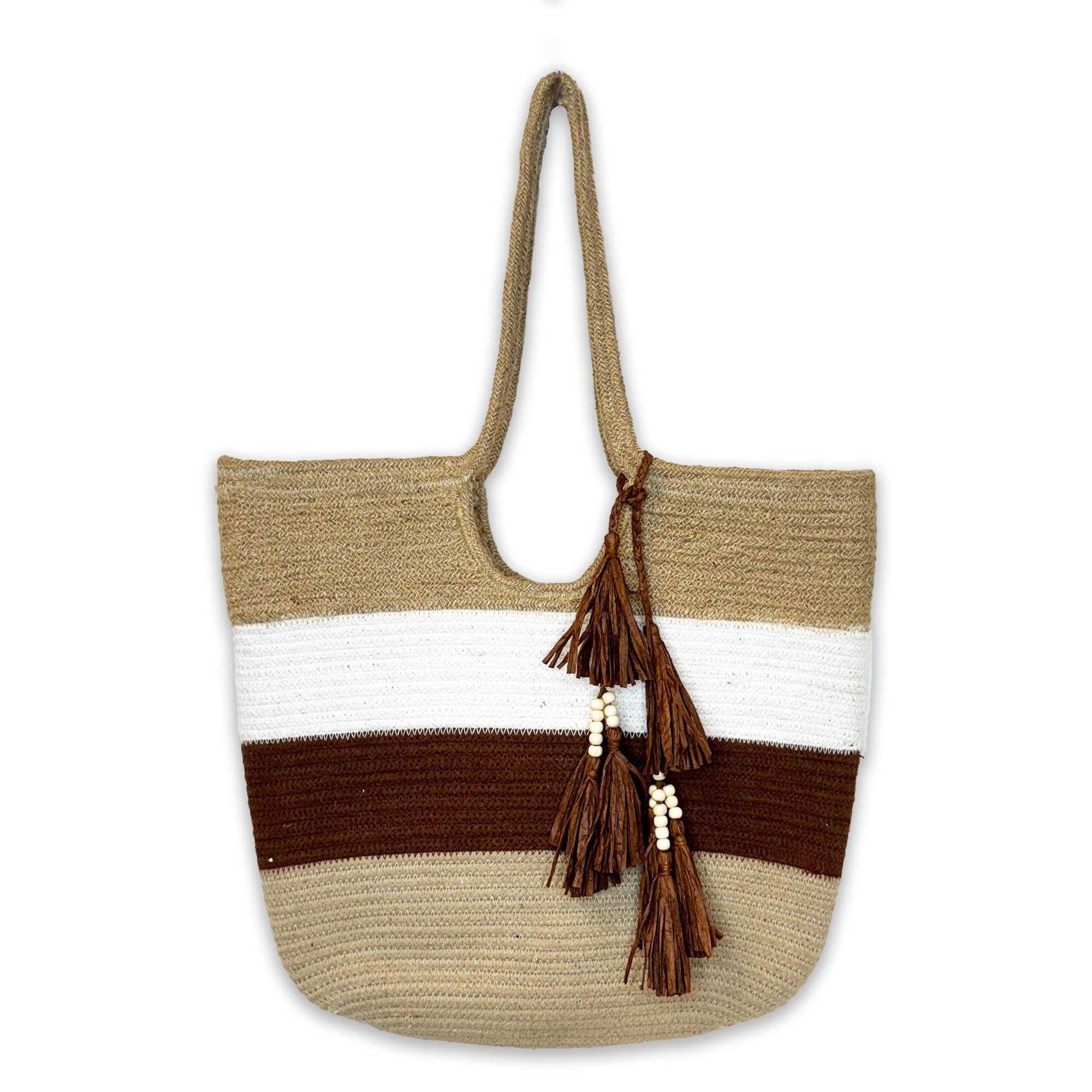 Havana Tote - Natural Fusion Jute Tote with Tassel